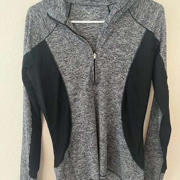 Athleta Running Wild Colorblock Half Zip Sweater- size S - Picture 1 of 3
